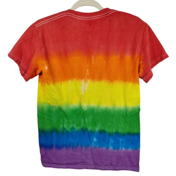 Colortone Unisex Small Equality Cotton Rainbow Tie-Dye T-Shirt - Picture 4 of 9
